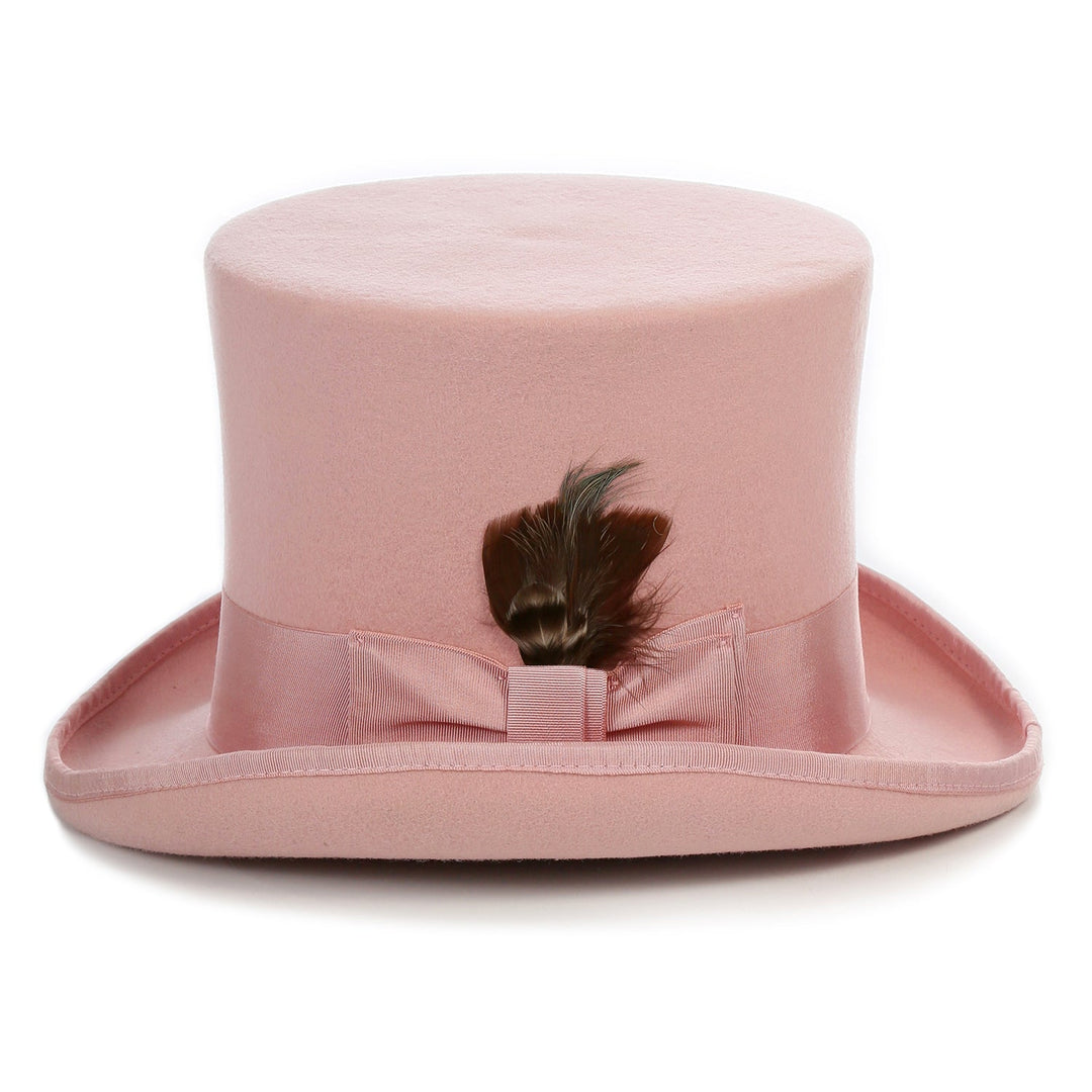 Premium Wool Pink Top Hat - FHYINC best men&