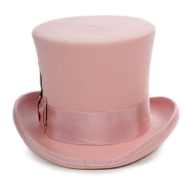 Premium Wool Pink Top Hat - FHYINC best men&