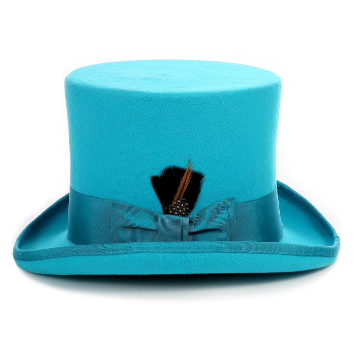 Premium Wool Turquoise Top Hat - FHYINC best men&