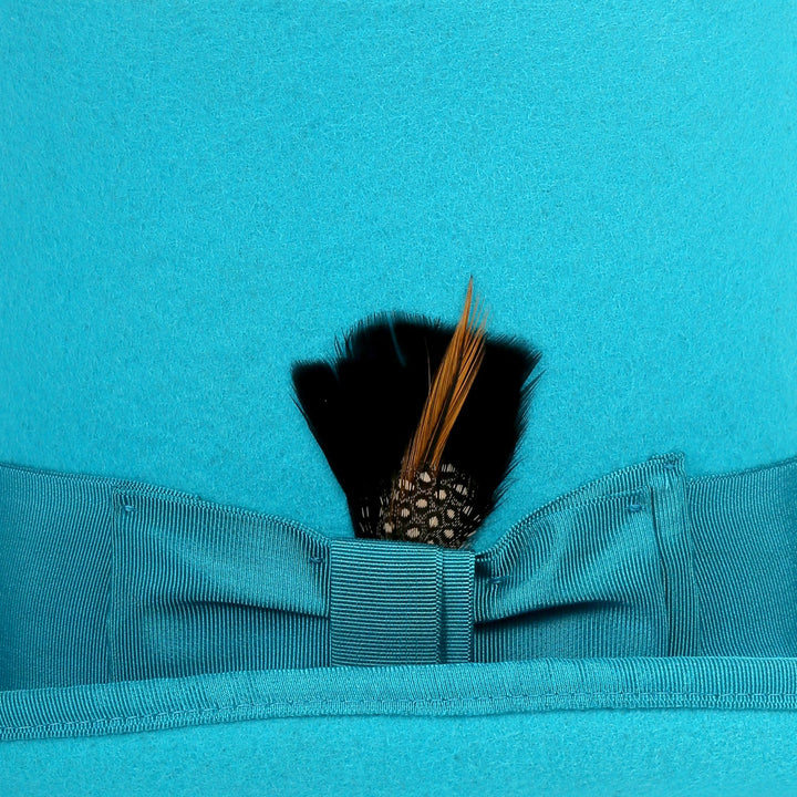 Premium Wool Turquoise Top Hat - FHYINC best men&