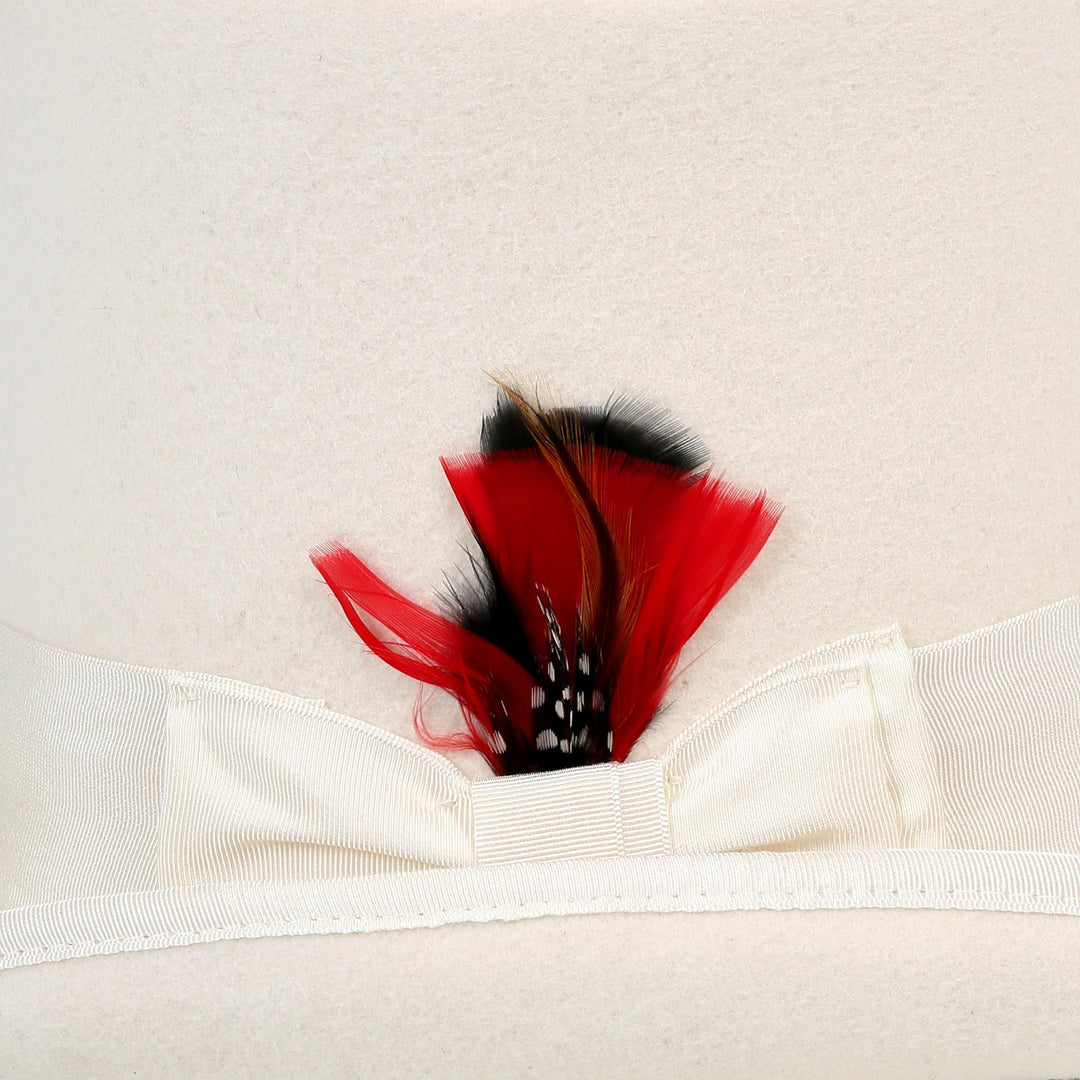 Premium Wool Off White Top Hat - FHYINC best men&