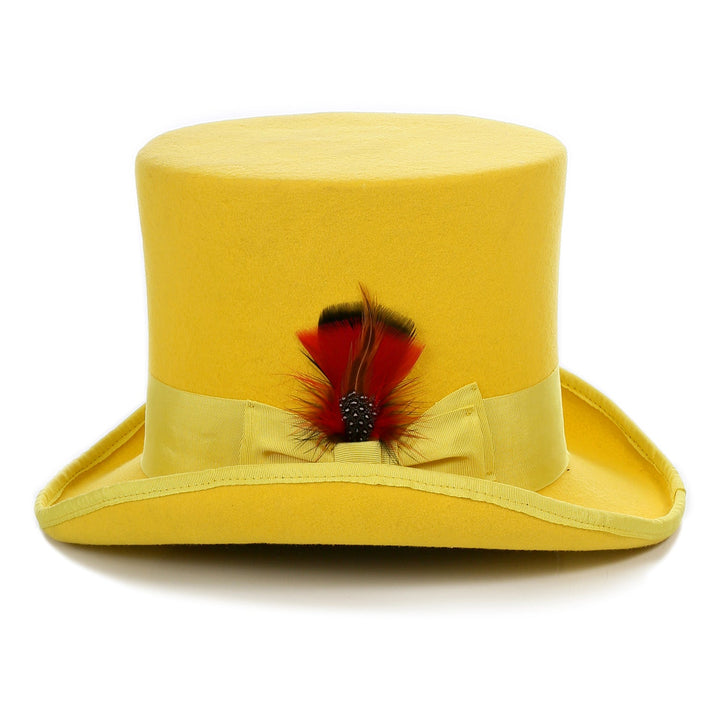 Premium Wool Yellow Top Hat - FHYINC best men&