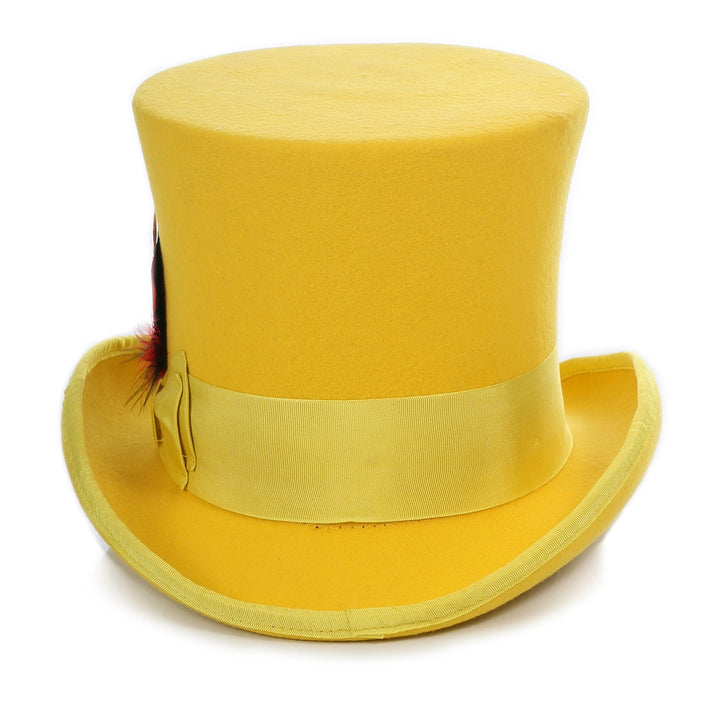 Premium Wool Yellow Top Hat - FHYINC best men&