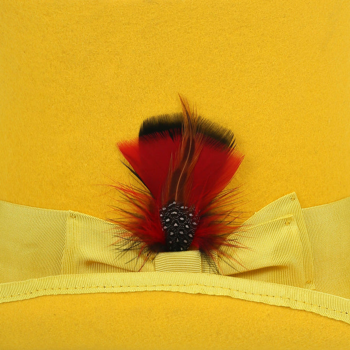 Premium Wool Yellow Top Hat - FHYINC best men&