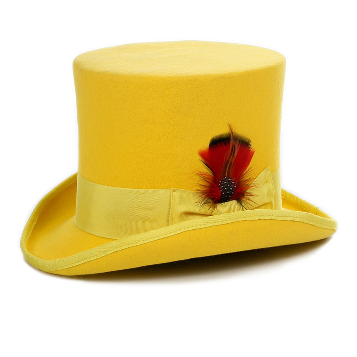Premium Wool Yellow Top Hat - FHYINC best men&