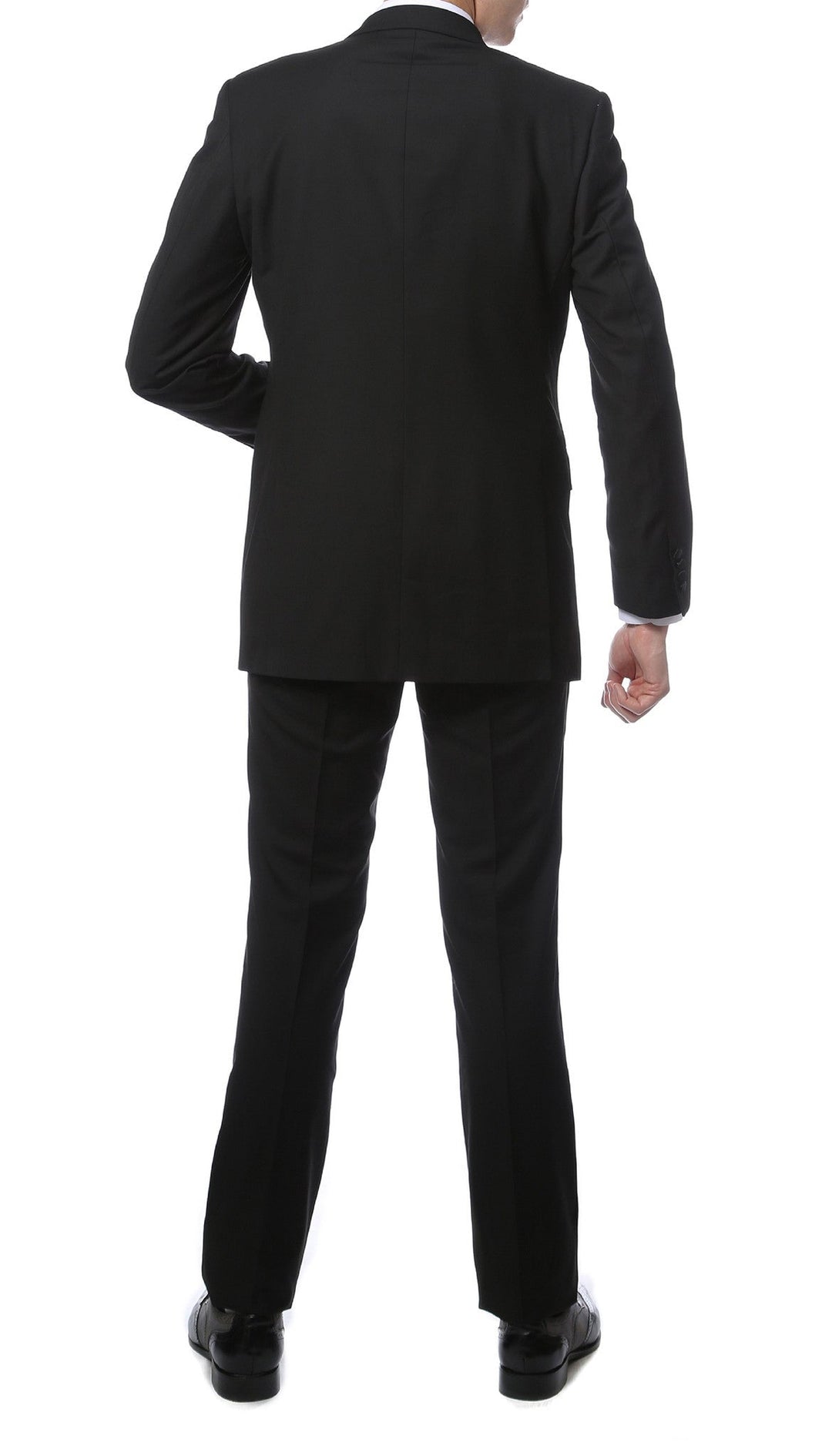 TX2000 2pc Black Slim Fit Notch Lapel Tuxedo - FHYINC best men&