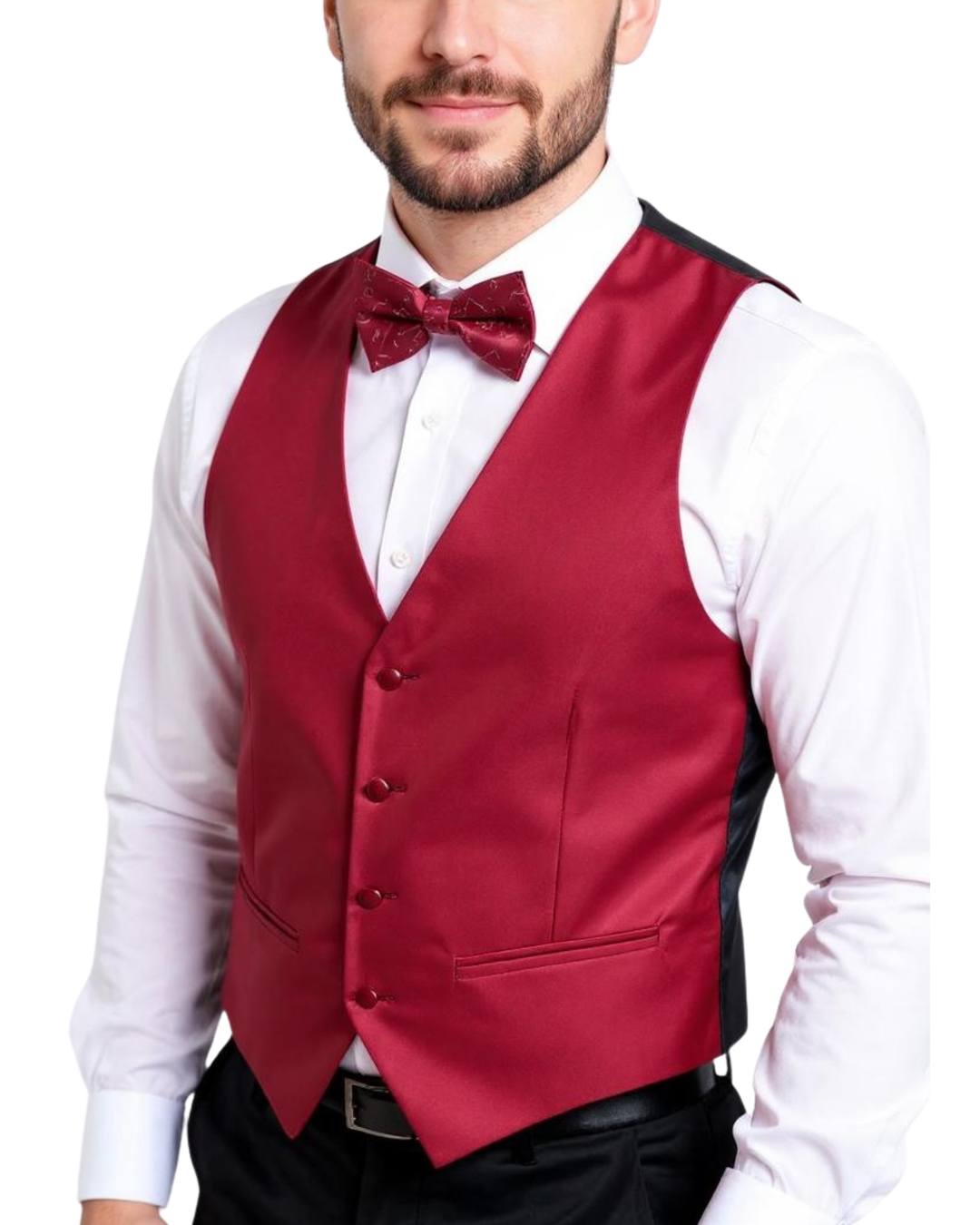 mens red vest dress Men's Brocade Vest