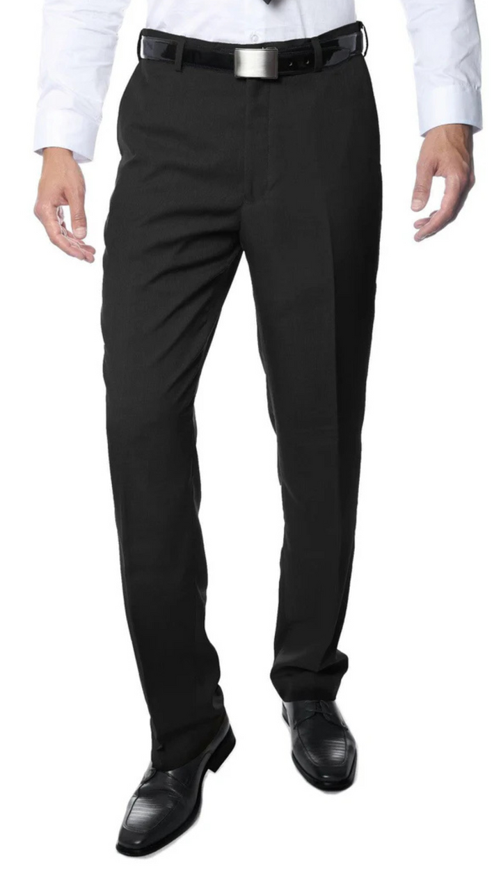 Premium Black Regular Fit Suspender Ready Formal &amp; Business Pants