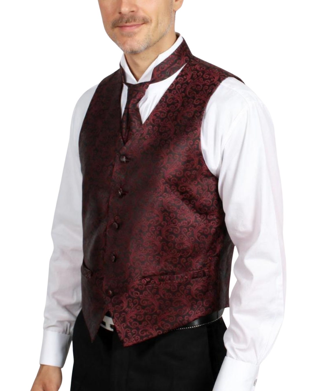 burgundy dress vest Dress Vest in Classic Burgundy