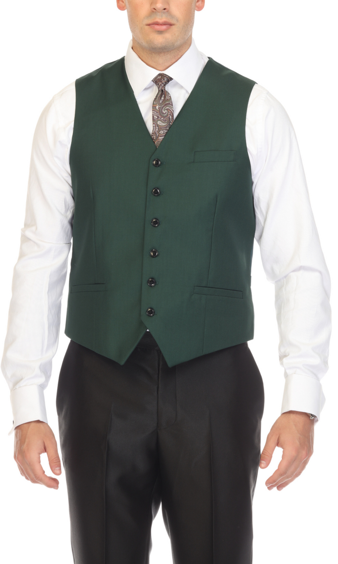 Solo Adjustable Casual & Formal Hunter Green Vest 50 Solo Adjustable Casual & Formal Hunter Green Vest 50