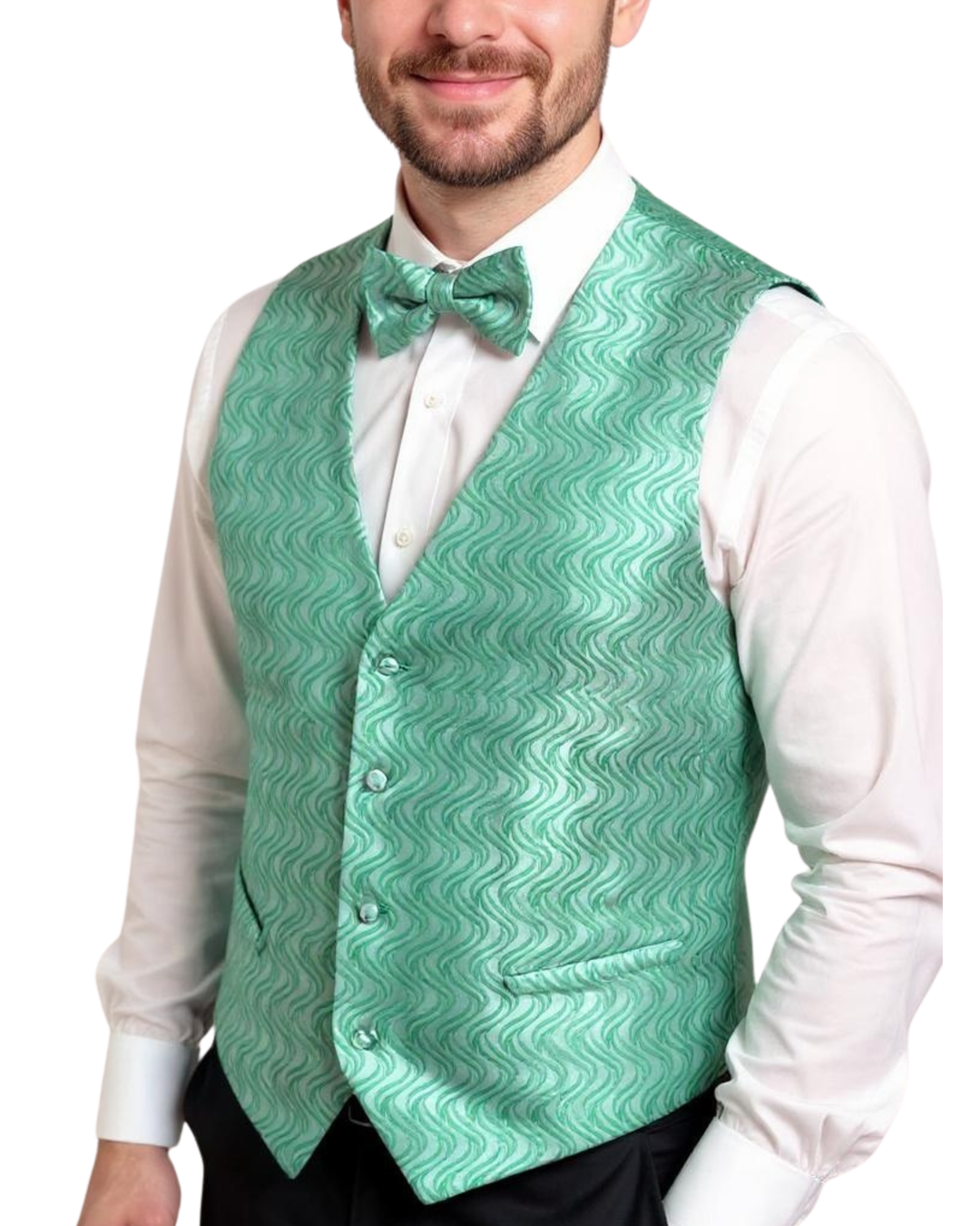 green emerald velvet dress Hi-Tie Men's Work Vest Sage Green Solid Silk Vest Business Dress Suit, 3XL