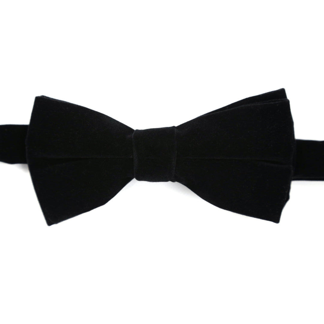 Premium Classic Velvet Bow Tie - Black - FHYINC best men&