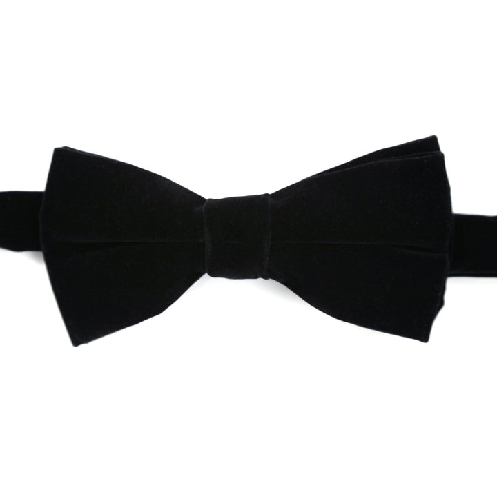 Premium Classic Velvet Bow Tie - Black - FHYINC best men&