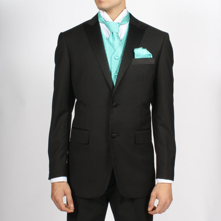 Ferrecci Mens PV300 - Aqua with White Back Adjustable Diamond Vest Set