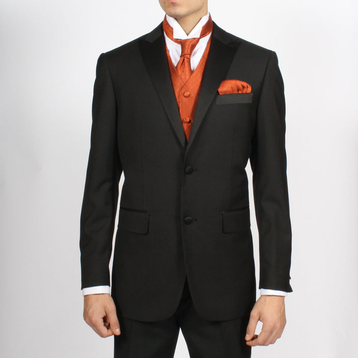Ferrecci Mens VEST300-29-Tangerine Diamond Vest Set - FHYINC best men&