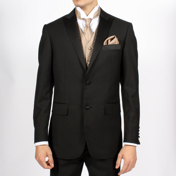 Ferrecci Mens VEST300-35-Champagne Diamond Vest Set - FHYINC best men&