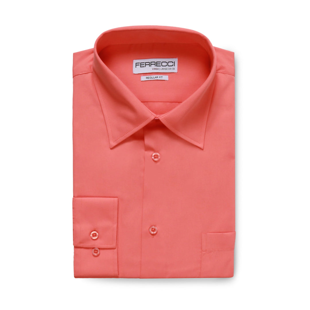Ferrecci Virgo Coral Regular Fit Dress Shirt - FHYINC best men&