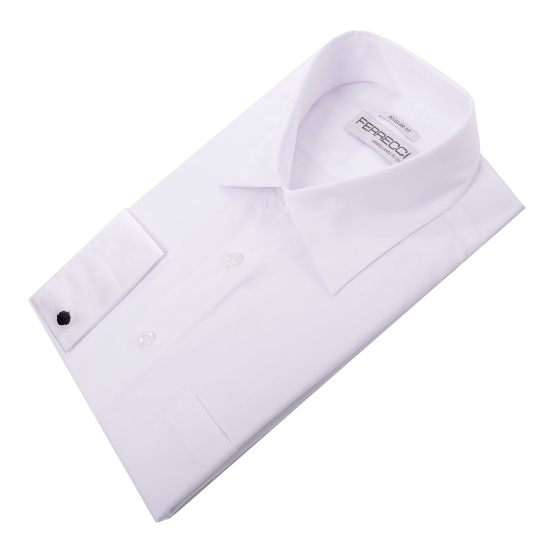 Big & Tall Men's White French Cuff Dress Shirt to 2XL 17.5 XL 32-33 Sleeve