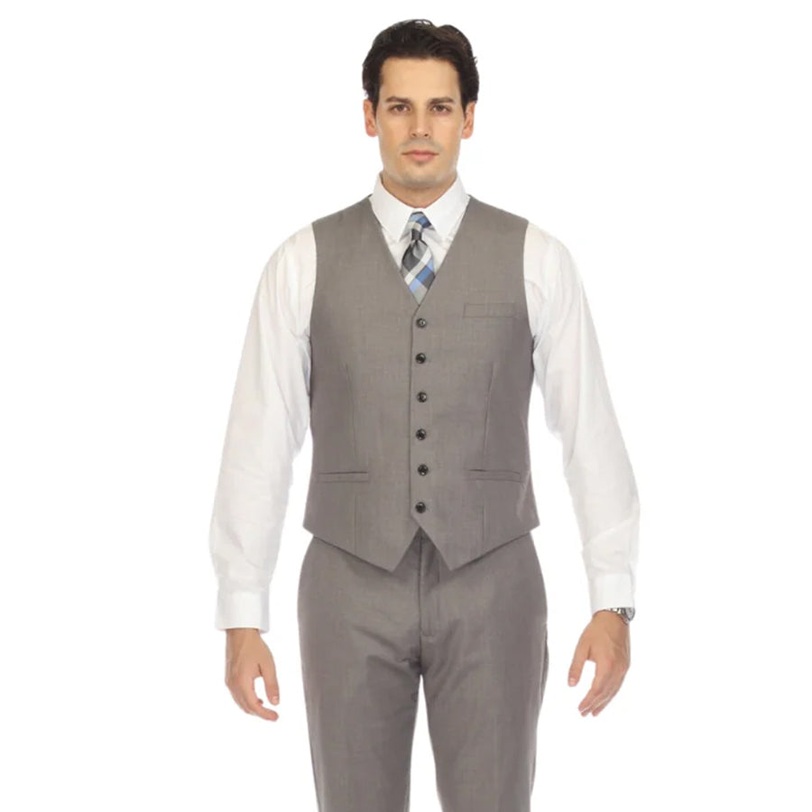 Solo Adjustable Casual &amp; Formal Light Grey Vest