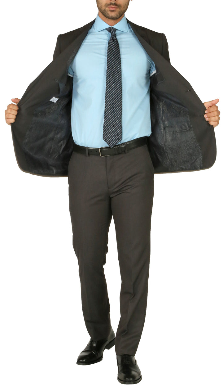 Windsor Charcoal Slim Fit 2pc Suit - FHYINC best men&