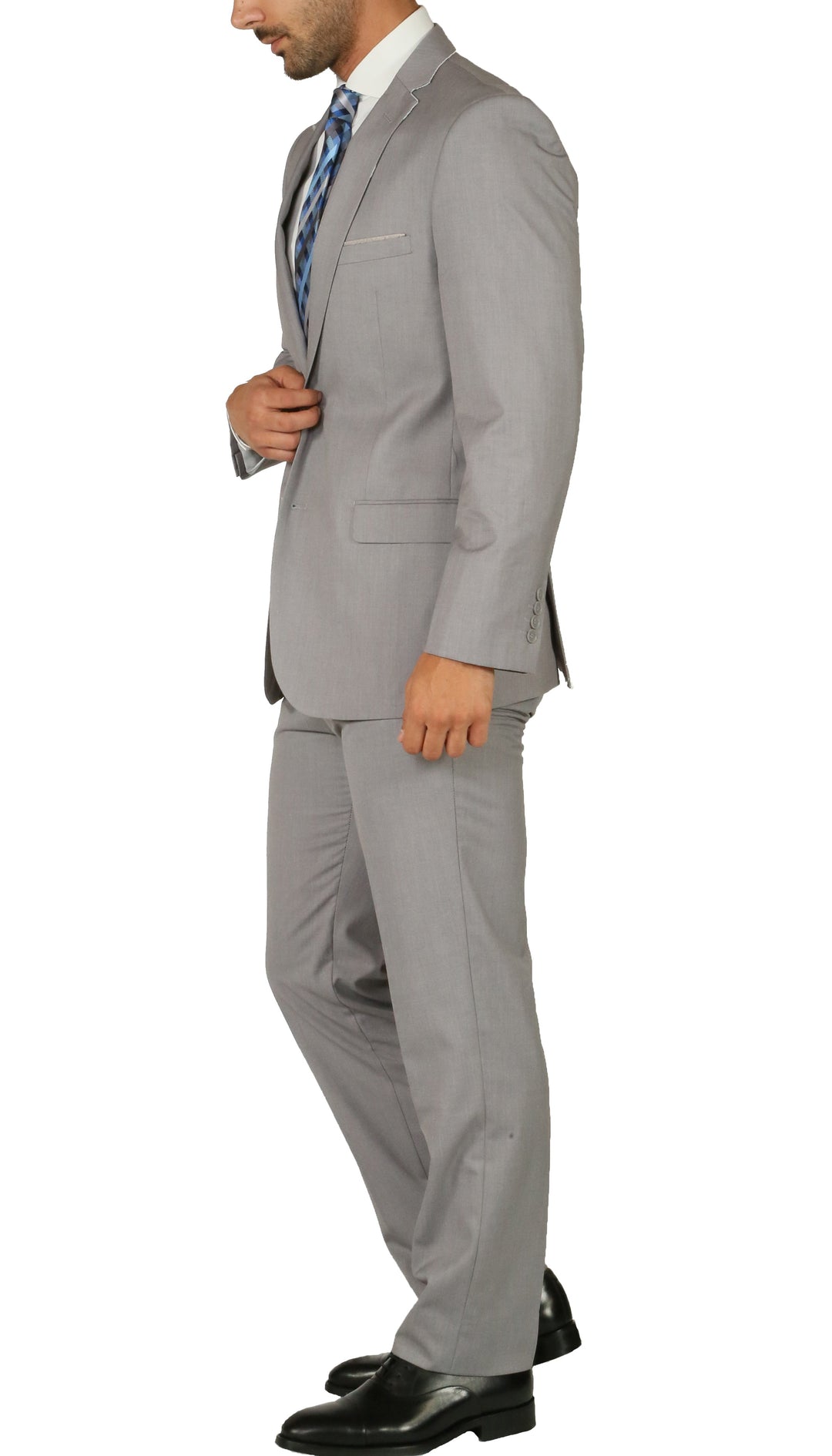 Windsor Light Grey Slim Fit 2pc Suit - FHYINC best men&
