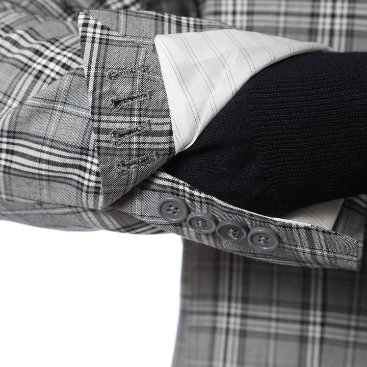 The Zeus Plaid Slim Fit Mens Blazer - FHYINC best men&