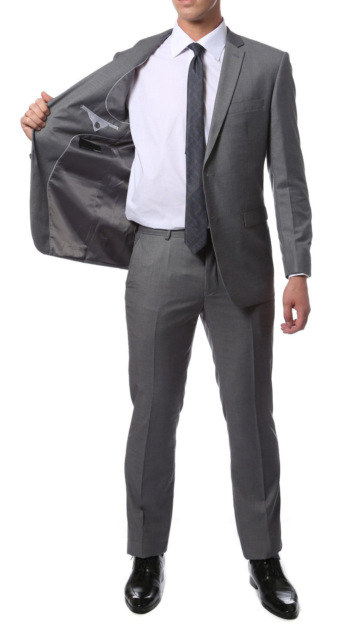 ZNL101 Light Grey Slim Fit Modern Men&