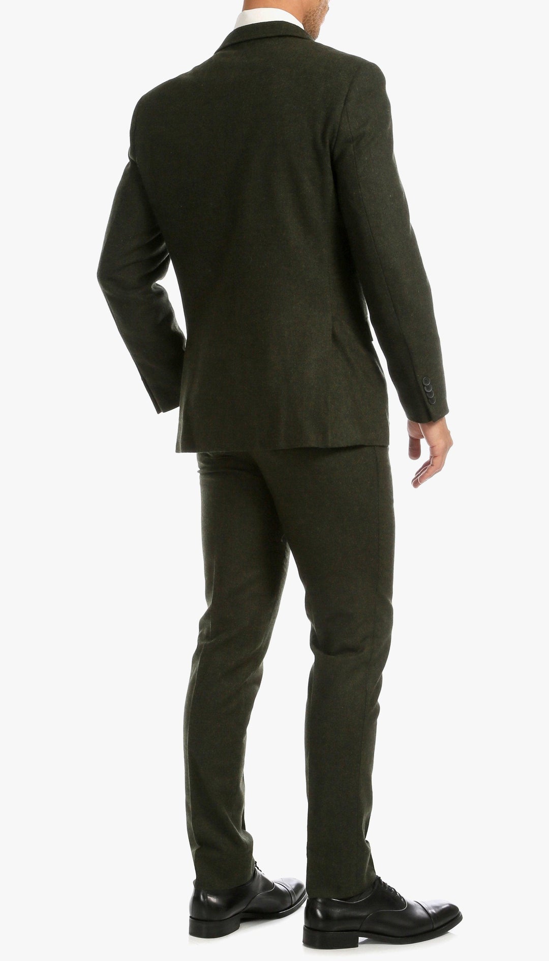 Bradford Hunter Green Slim Fit 3 Piece Tweed Suit Bradford Hunter Green Slim Fit 3 Piece Tweed Suit