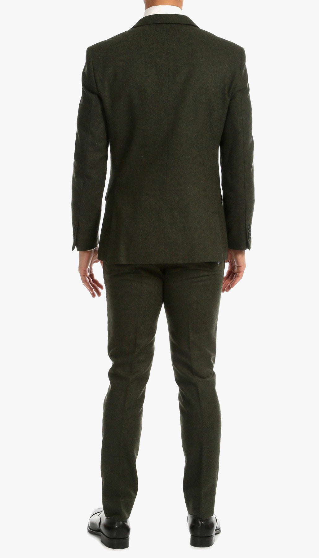 Bradford Hunter Green Slim Fit 3 Piece Tweed Suit Bradford Hunter Green Slim Fit 3 Piece Tweed Suit