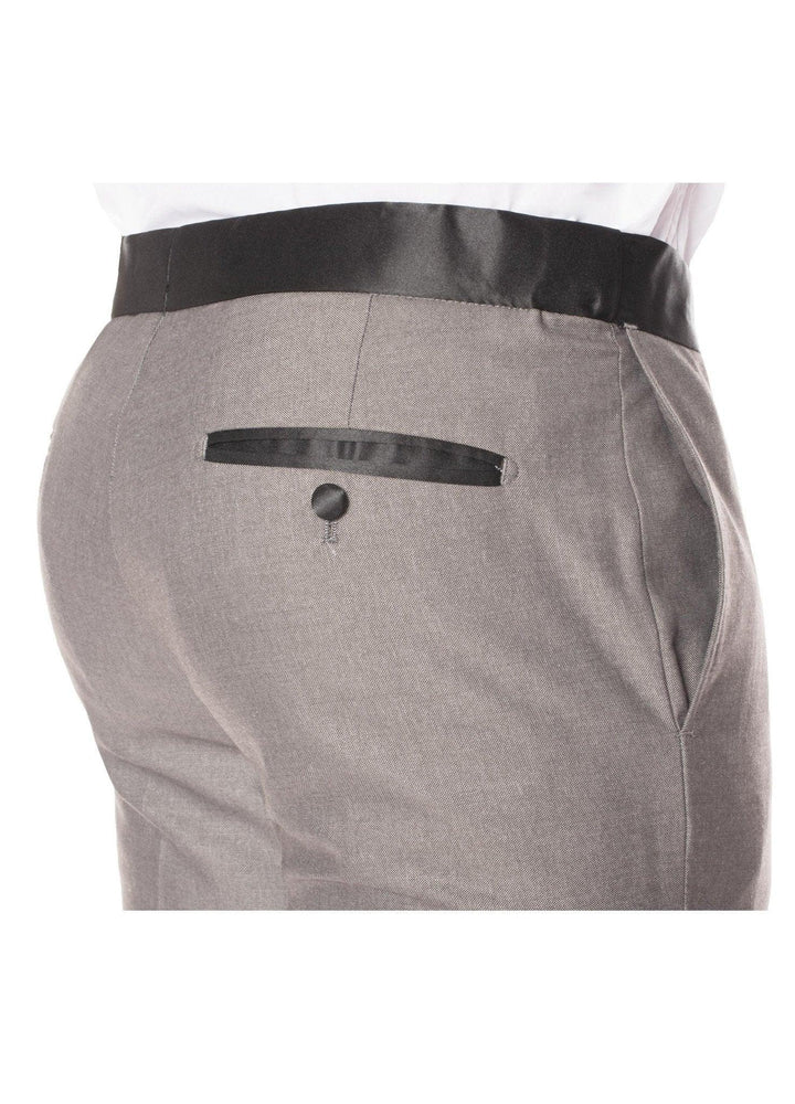 Celio Grey &amp; Black Slim Fit 3 Piece Tuxedo - Ferrecci USA 