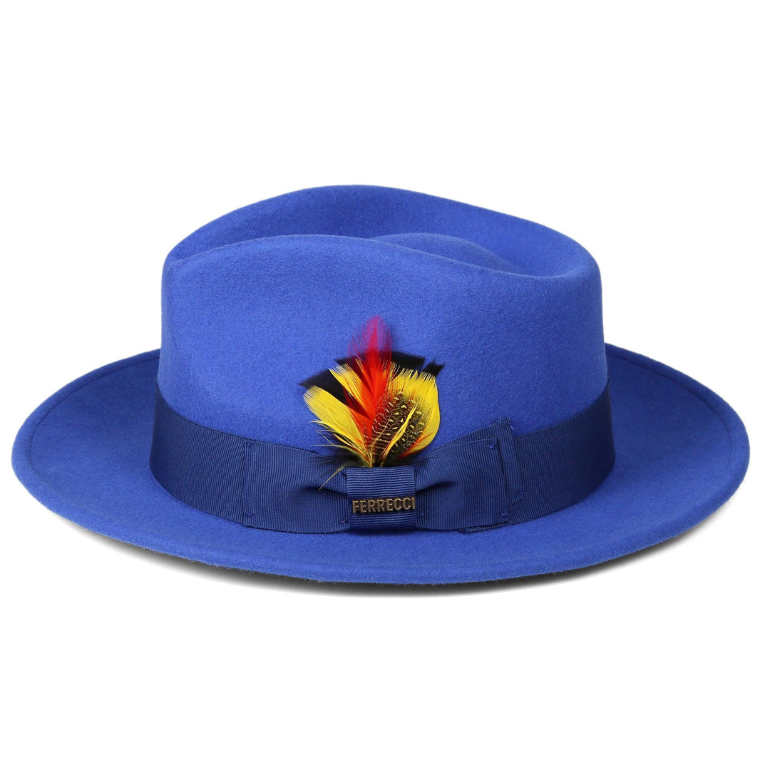NWT Fedora Hat royal blue Accessories | Navy Royal Blue Fedora Hat | Poshmark main image 2
