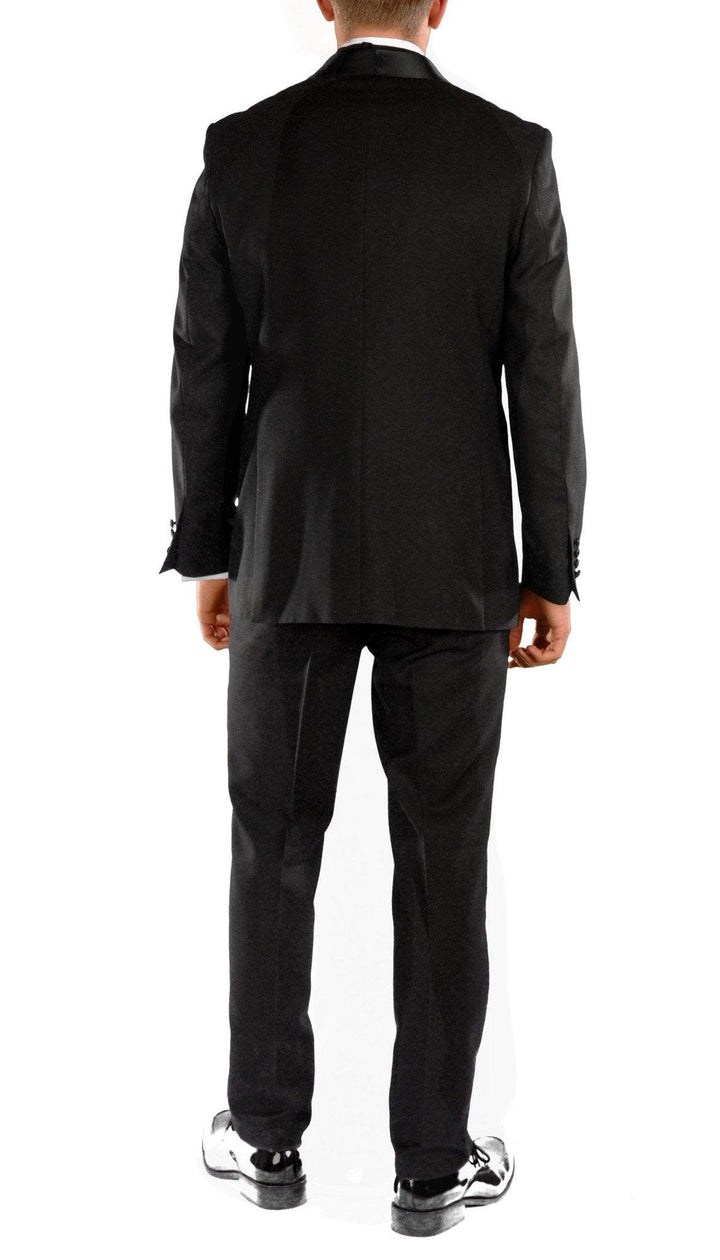 Falls Black Slim Fit 2 Piece Tuxedo - Ferrecci USA 