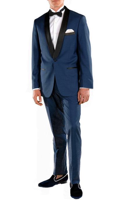 Falls Indigo Slim Fit 2 Piece Tuxedo - Ferrecci USA 