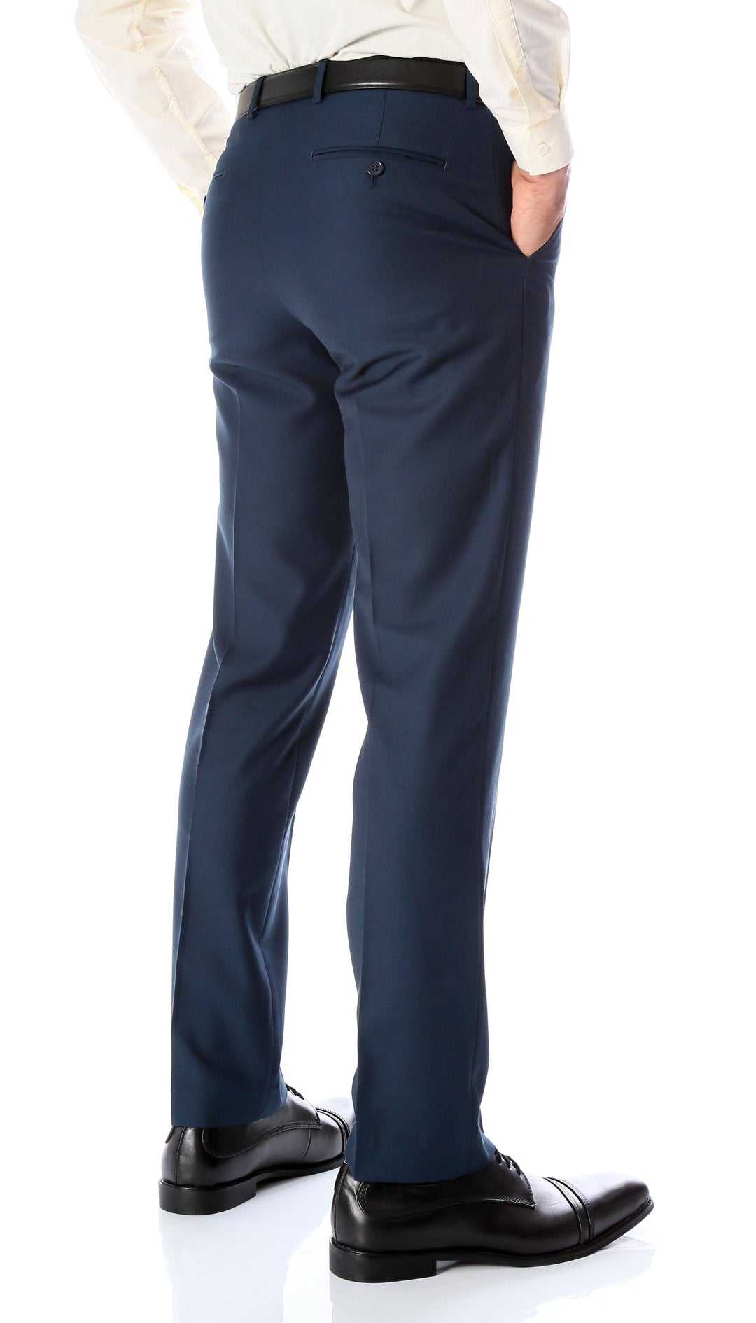 Ferrecci Men's Halo Navy Slim Fit Flat-Front Dress Pants 42 Unhemmed Ferrecci Men's Halo Navy Slim Fit Flat-Front Dress Pants 42 Unhemmed