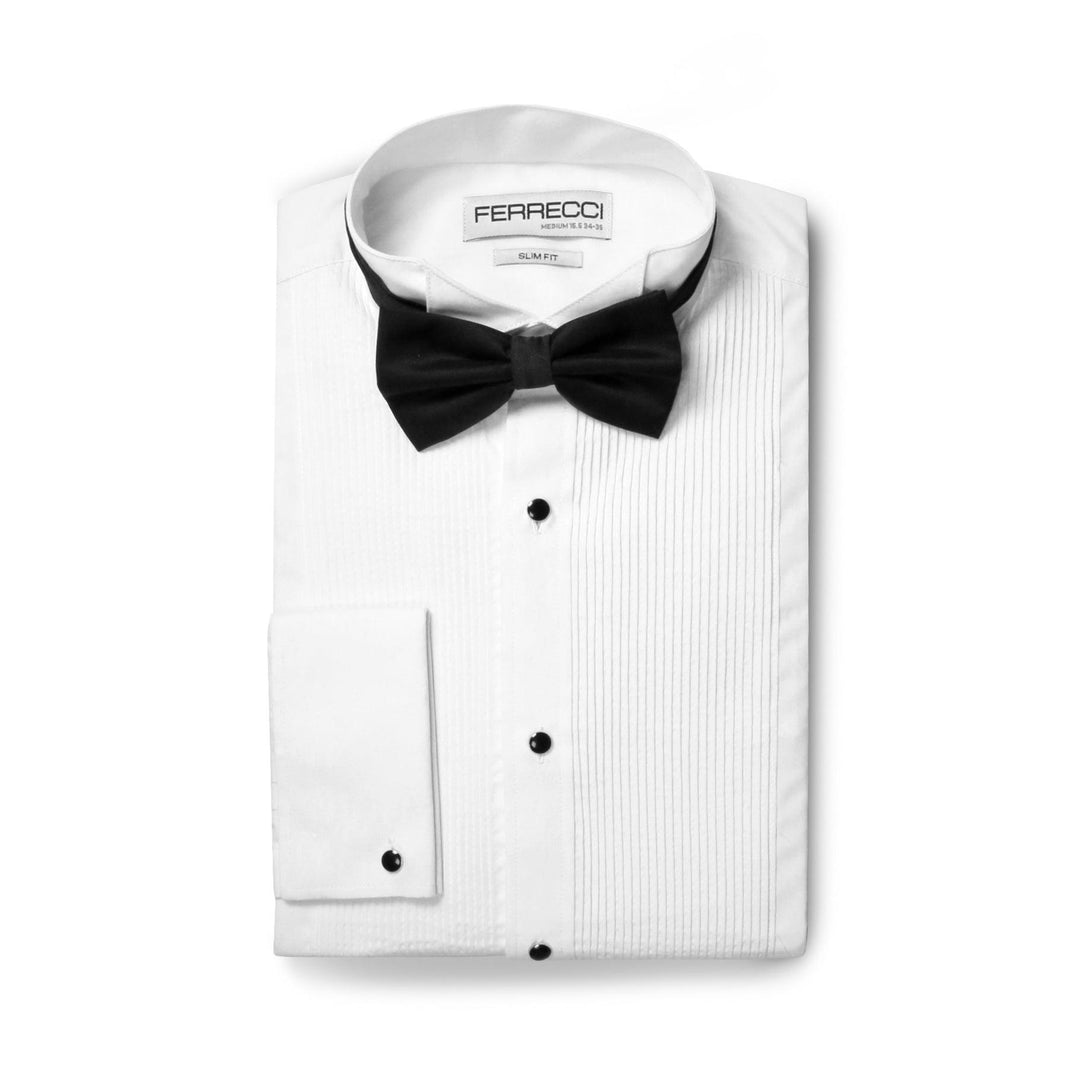 white dress shirt with black collar Pacific White Short Sleeve Stain Resistant Shirt – &Collar