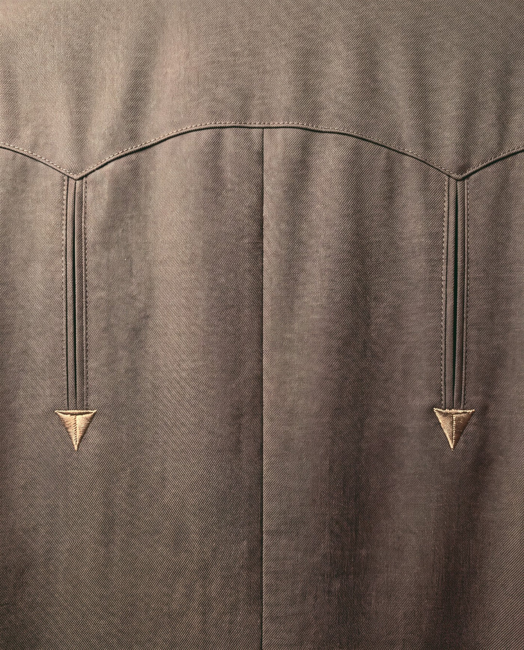 Back yoke, brown western suit