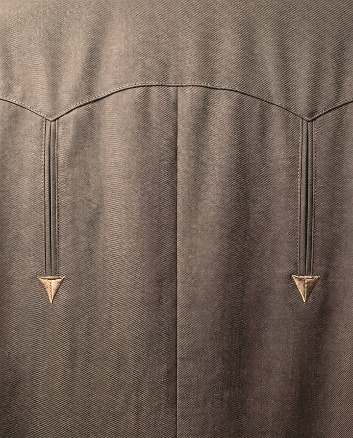 Back yoke, brown western suit