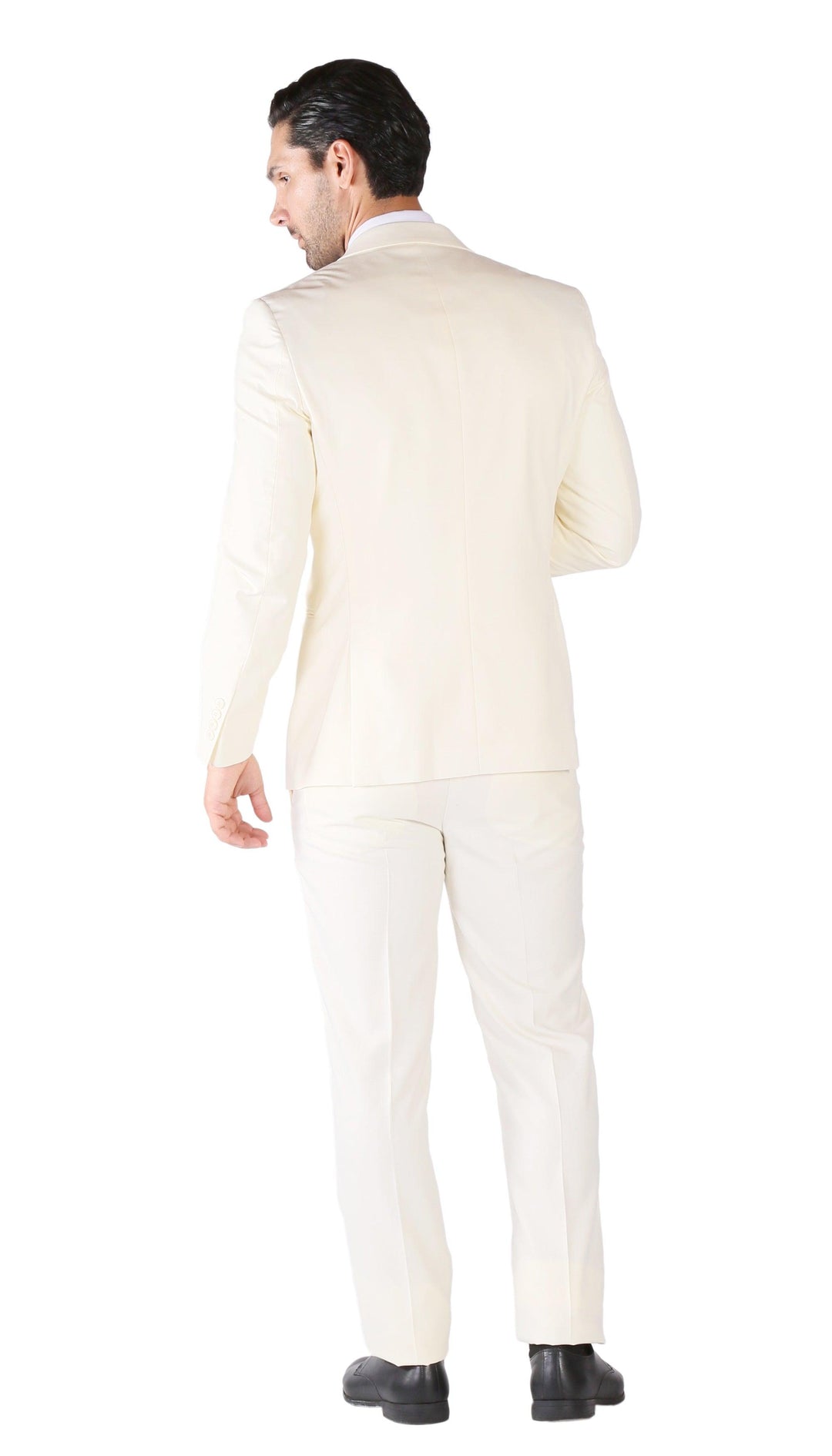 Hart 3pc Slim Fit Winter White Suit Hart 3pc Slim Fit Winter White Suit