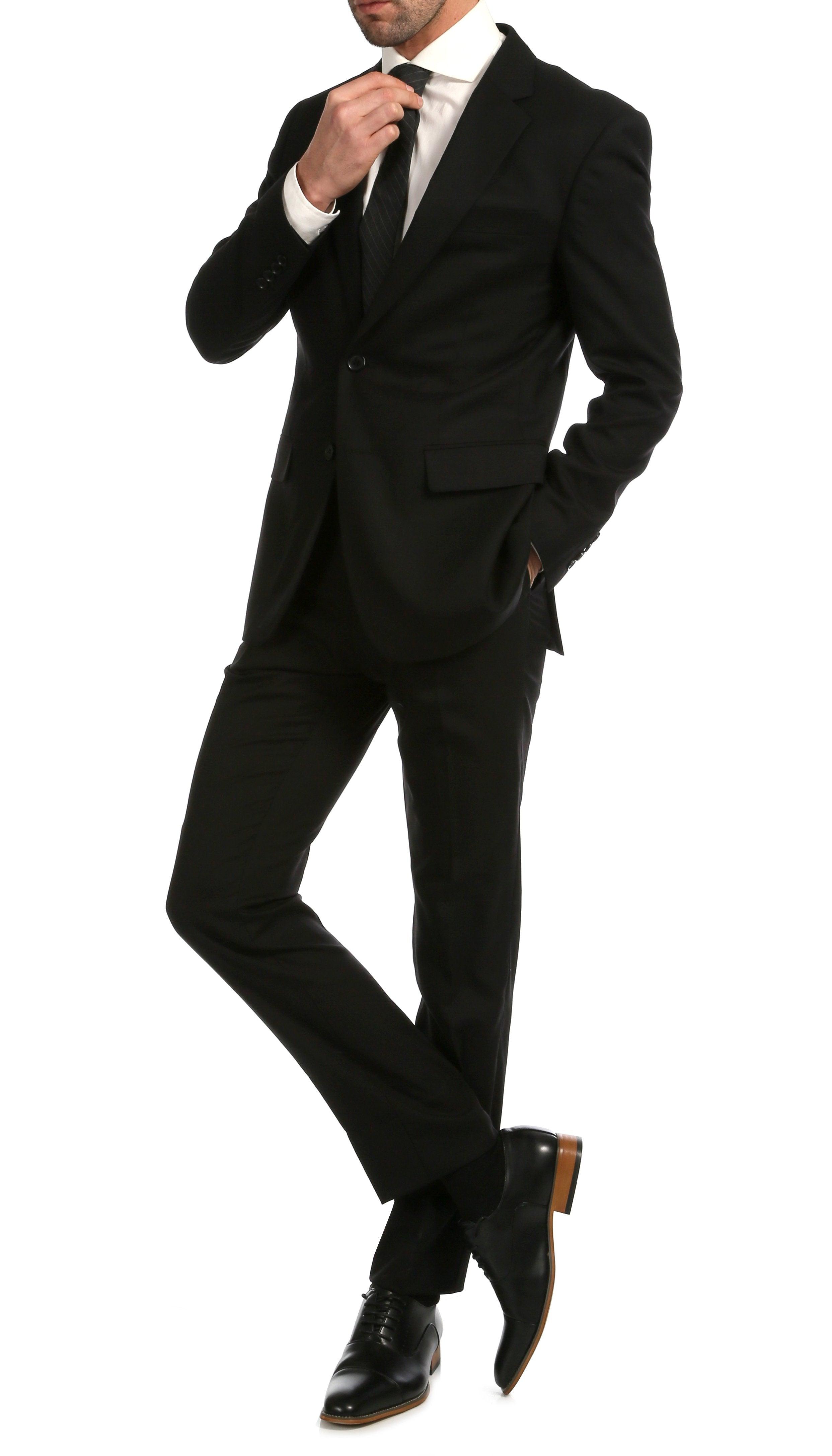 blue dress for baby girl Mens Savvy Slim Vested Funeral Suit Black