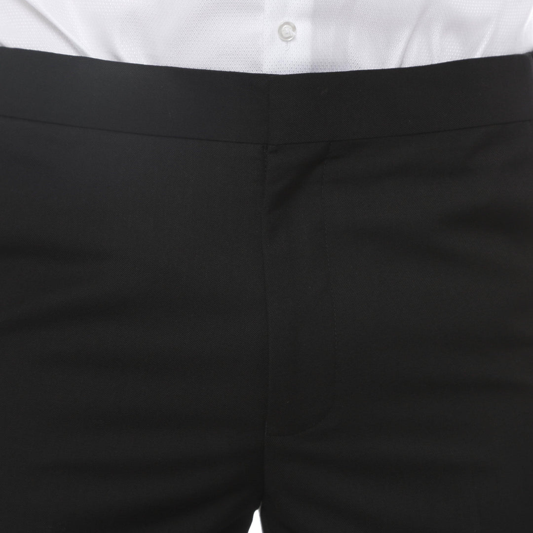 Mens Black Cutaway Regular Fit 2 Piece Tuxedo Suit - Ferrecci USA 