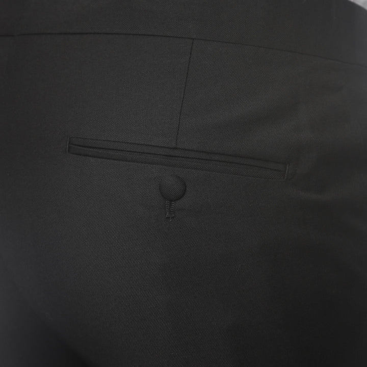 Mens Black Cutaway Regular Fit 2 Piece Tuxedo Suit - Ferrecci USA 