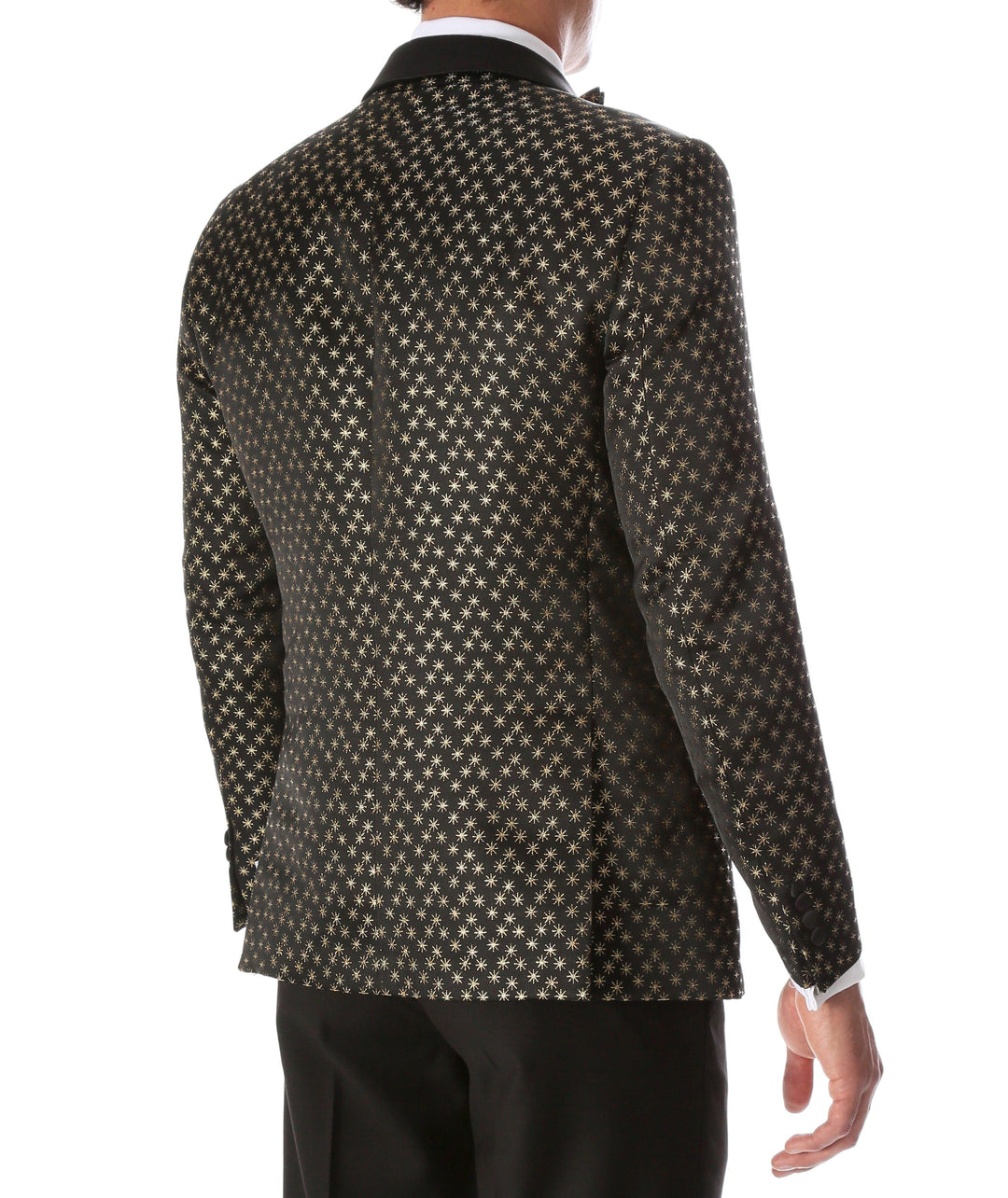 Mens Pronto Gold Star Modern Fit Tuxedo Blazer - Ferrecci USA 