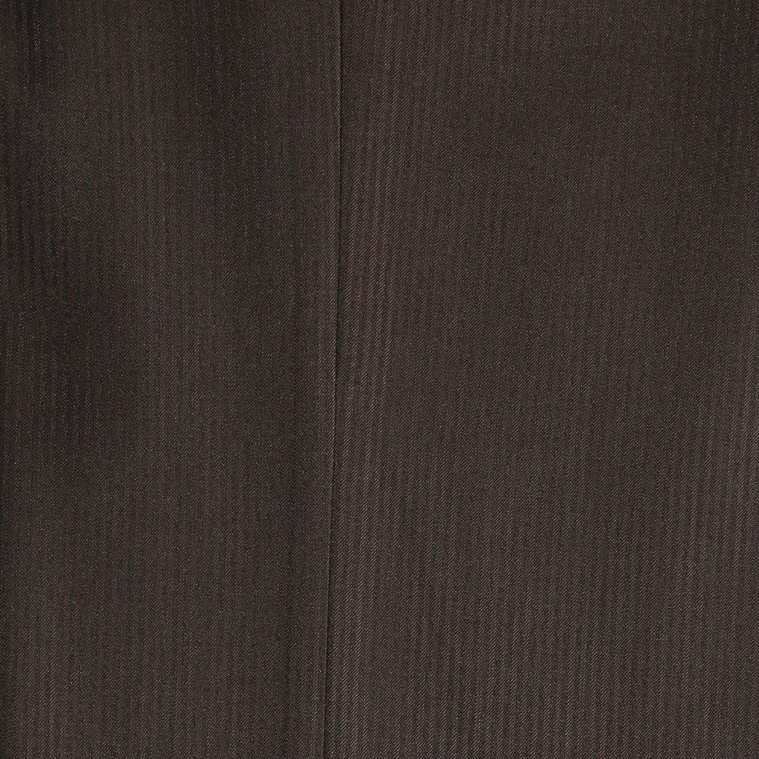 Parker 2 Piece Slim Fit Brown Striped Tone on Tone Wool Suit - Ferrecci USA 