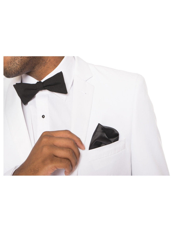 Paul Lorenzo Mens White Regular Fit 2 Piece Tuxedo - Ferrecci USA 