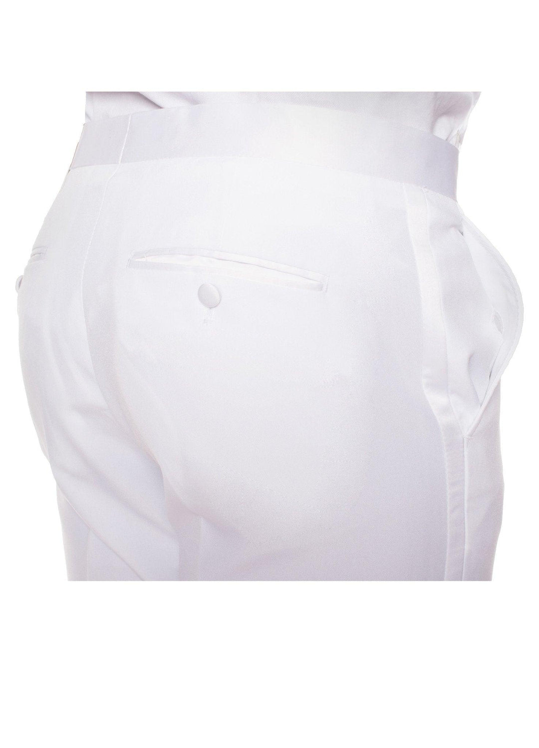 Paul Lorenzo Mens White Regular Fit 2 Piece Tuxedo - Ferrecci USA 