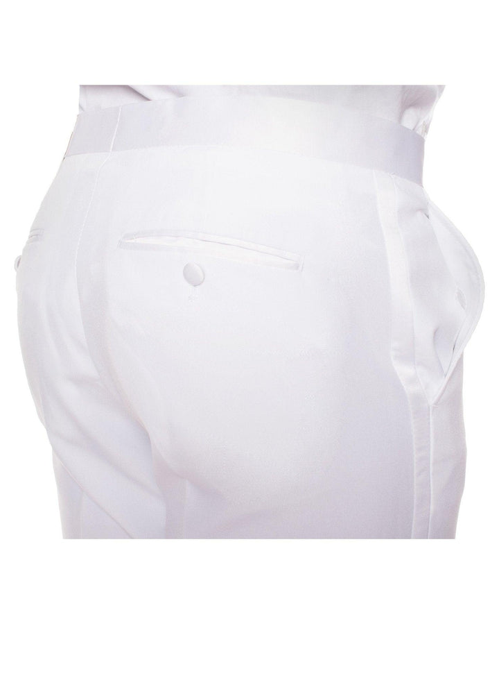 Paul Lorenzo Mens White Regular Fit 2 Piece Tuxedo - Ferrecci USA 