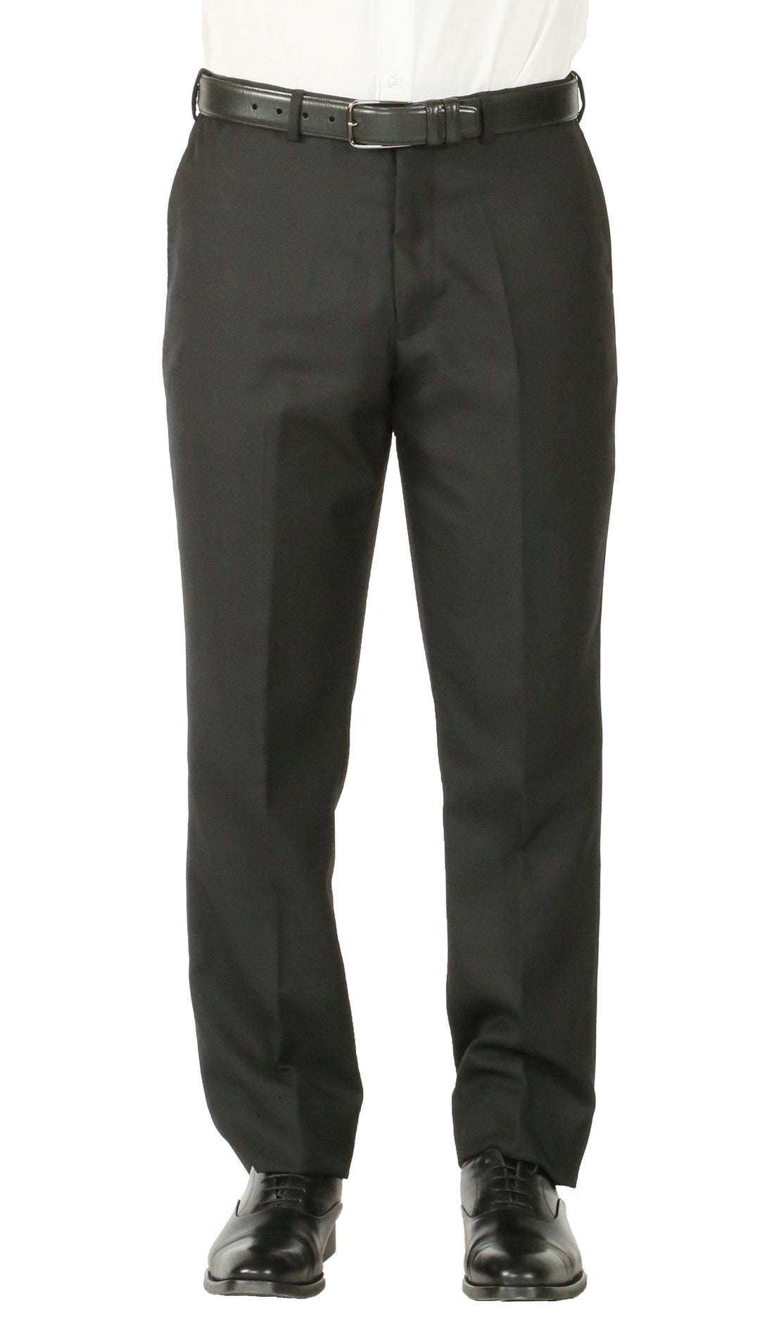 Rod Premium Black 2 Piece Wool Suit Stain Resistant Traveler Suit with 2  Pairs of Pants