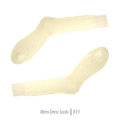 Men's Short Nylon Socks R13 - Bone - FHYINC best men's suits, tuxedos, formal men's wear wholesale