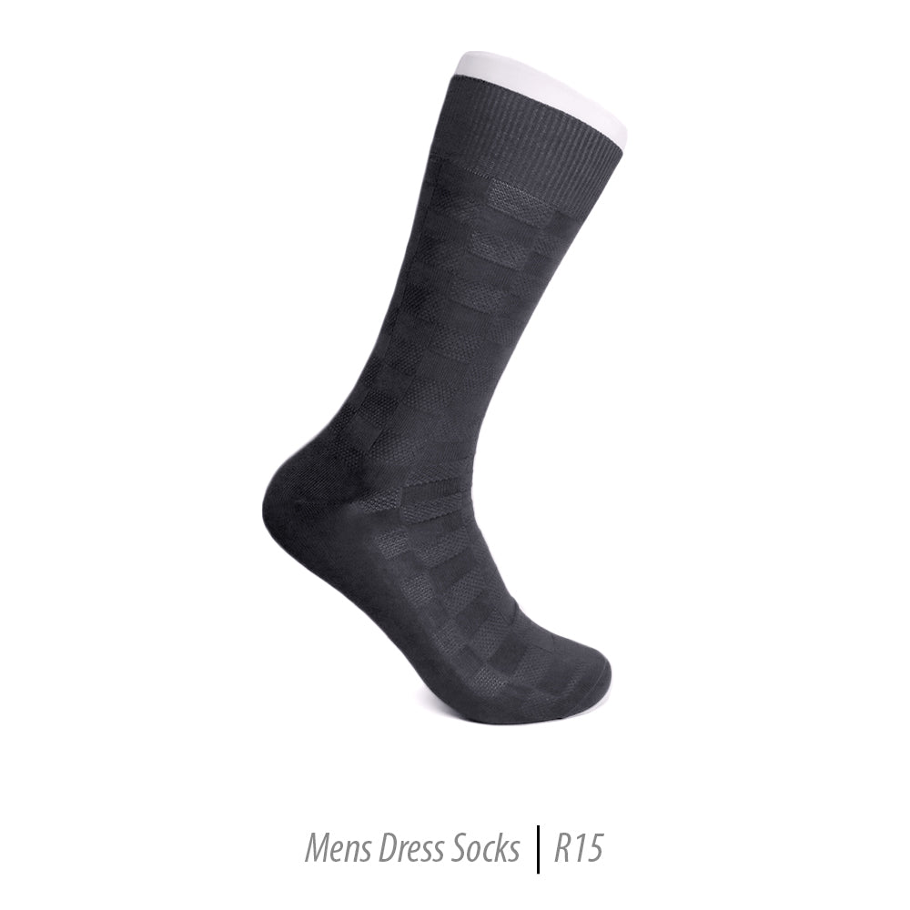 Men's Short Nylon Socks R15 - Charcoal