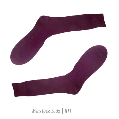 Men's Short Nylon Socks R11 - Burgundy Men's Short Nylon Socks R11 - Burgundy